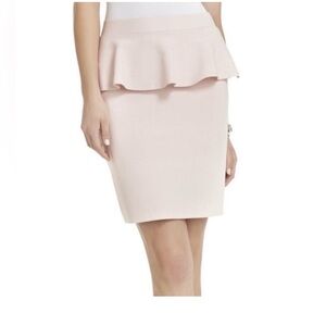 BCBGMaxAzria MALISA Peplum Ruffle Skirt Size L